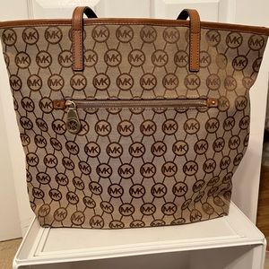 Michael Kors Monogrammed (MK) Tote Bag